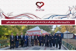 برگزاری ویژه‌ برنامه روز جهانی قلب در پارک ملت با حضور تیم درمانی انستیتو قلب و عروق شهید رجایی