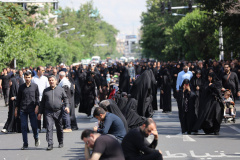 حضور هیئت عزاداران انستیتو قلب و عروق شهید رجایی درمراسم وداع با رئیس جمهور مردمی «شهید جمهور» آیت الله سید ابراهیم رئیسی