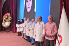 مراسم روز کارمند در انستیتو قلب و عروق شهید رجایی