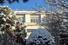 بارش برف در انستیتو قلب و عروق شهید رجایی به روایت تصویر