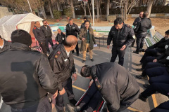 دوره آموزشی کمک‌های اولیه و امداد و نجات ویژه پرسنل انتظامات انستیتو قلب و عروق شهید رجایی