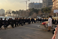 دوره آموزشی کمک‌های اولیه و امداد و نجات ویژه پرسنل انتظامات انستیتو قلب و عروق شهید رجایی