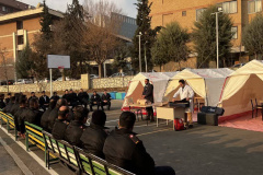 دوره آموزشی کمک‌های اولیه و امداد و نجات ویژه پرسنل انتظامات انستیتو قلب و عروق شهید رجایی