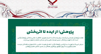 تبریک هفته پژوهش از سوی معاونت پژوهشی انستیتو قلب و عروق شهید رجایی